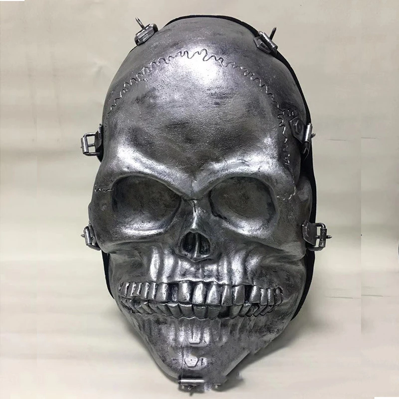 

GAMPORL PU Leather Fashion Backpack Three-dimensional Skull Black Unisex Shoulder Bag Multifunctional Outdoor Computer Backpack