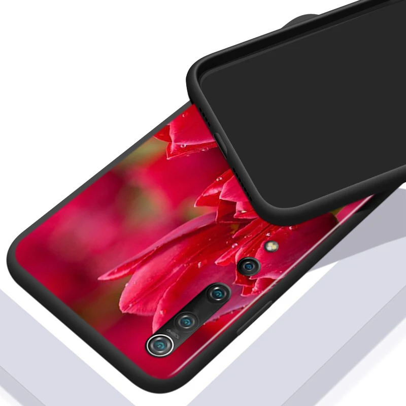 Силиконовый чехол с пружинными тюльпанами и цветами для Xiaomi Mi 10 9T CC9 Pro Note 9 8 6 A3 A2 A1