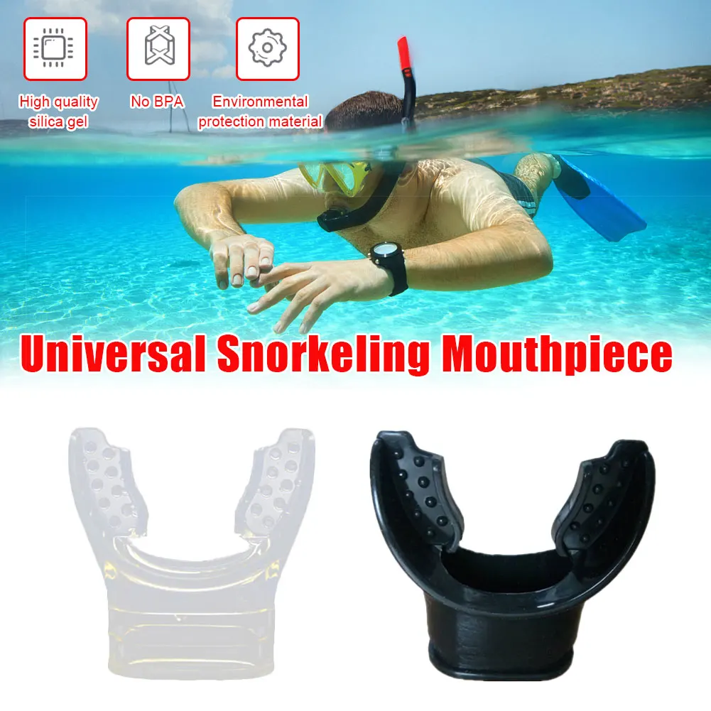 

Diving Mouthpiece Food Grade Silicone Diving Equipment Snorkel Accessory Deep Diving Snorkeling General-Purpose Mouthpiece Chew
