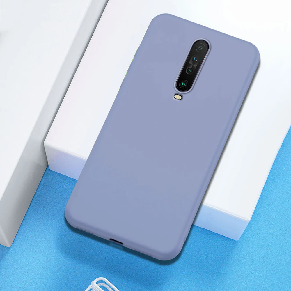Для Red mi K30 5G чехол силиконовый мягкий чехол с покрытием для Xiaomi mi 9T A2 A3 Lite 8 9 SE Pocophone F1 Red mi Note 8 7 K20 Pro 7A 8A чехол - Цвет: Серый