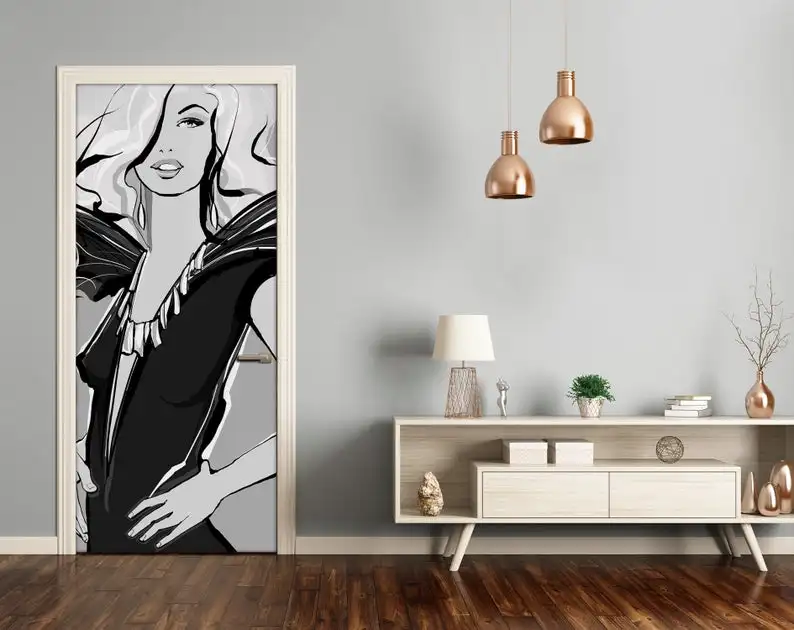 Настенные наклейки сделай сам для привлекательной женщины креативные ПВХ обои