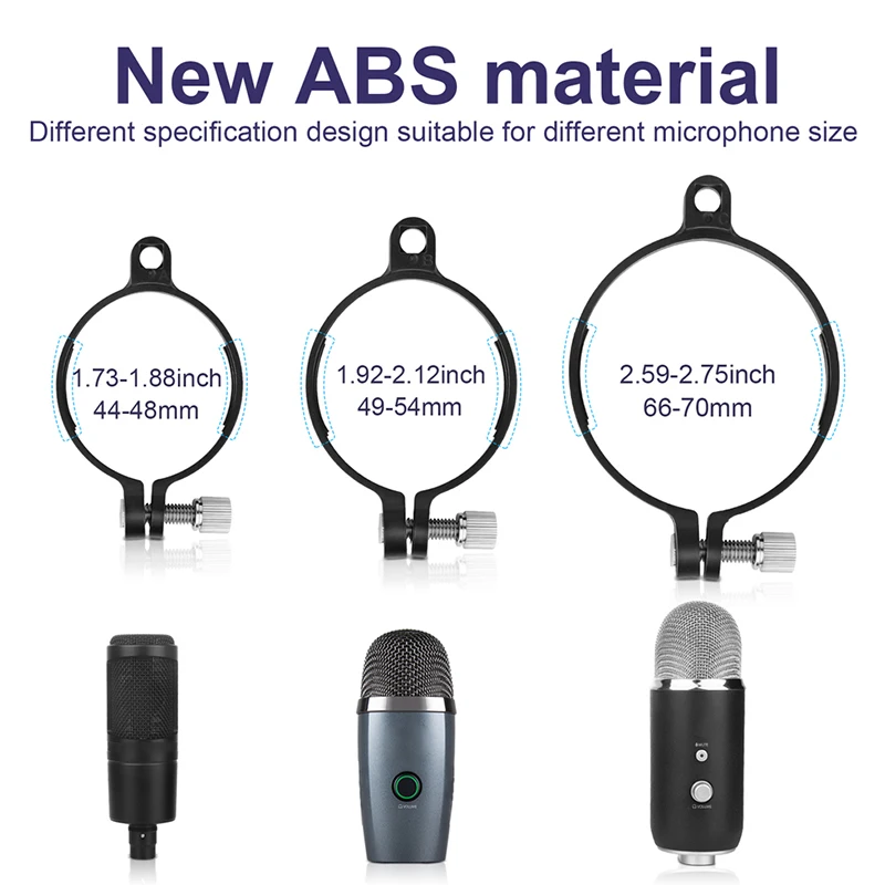 

Microphone Filter Shield Filter Screen Metal Mesh Three Layer Microphone Windscreen Cover for Microphones