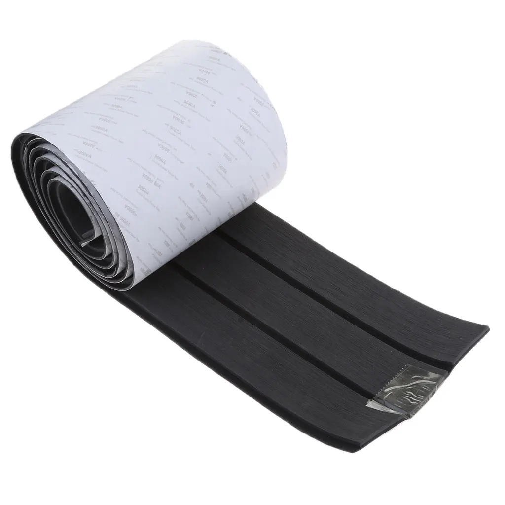 Dark Grey Black Str 240 см X 17,1 см X 6 мм EVA пена с черно-белой линией лодка настил из искусственного тика настил лист коврик - Цвет: Dark Grey Black Str