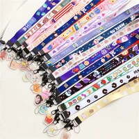 cute cartoon multi function mobile phone straps rope fashion pattern strap neck lanyards for phone 11 case for airpods name card