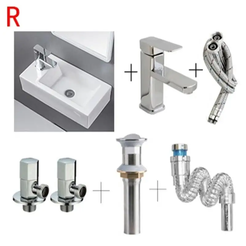 Version H Waschbecken Para Pia Black Fregadero Salle De Bain Lavabo Bagno чаша Wastafel Evier Cuba Banheiro Ванная раковина умывальник - Цвет: Version H