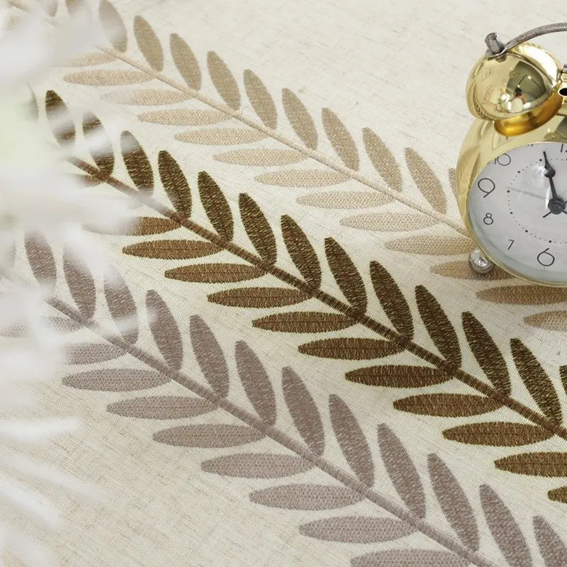 Скатерть CANIRICA прямоугольная для кухни с вышивкой обеденный стол вечерние