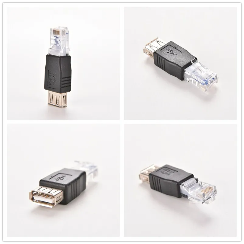 

ПК Трансвертер разъем с кристаллической головкой RJ-45 "папа" в USB 2,0 AF Женский В комплект поставки входит адаптер для ноутбука сетевой кабель л...