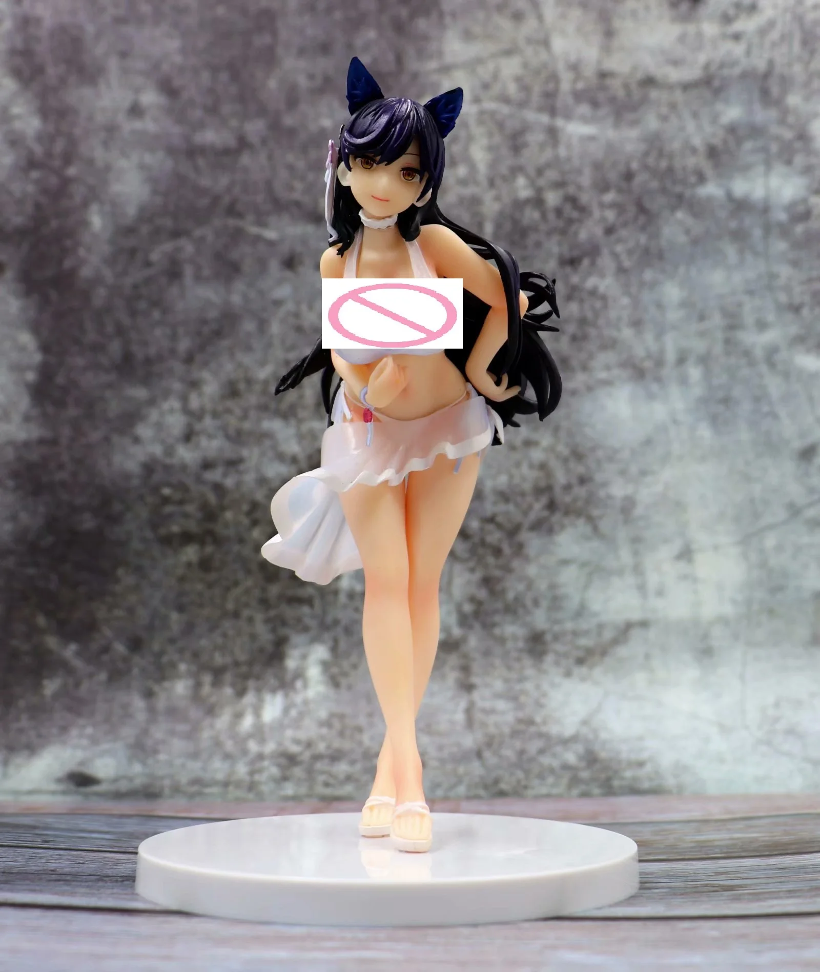 19CM No Box Аниме Azur Road Atago Trait диван положение кошачьи ушки купальники Ver. 1/7 Масштаб ПВХ сексуальные девушки фигурка Коллекция Модель Кукла игрушка - Цвет: 19CM No Box