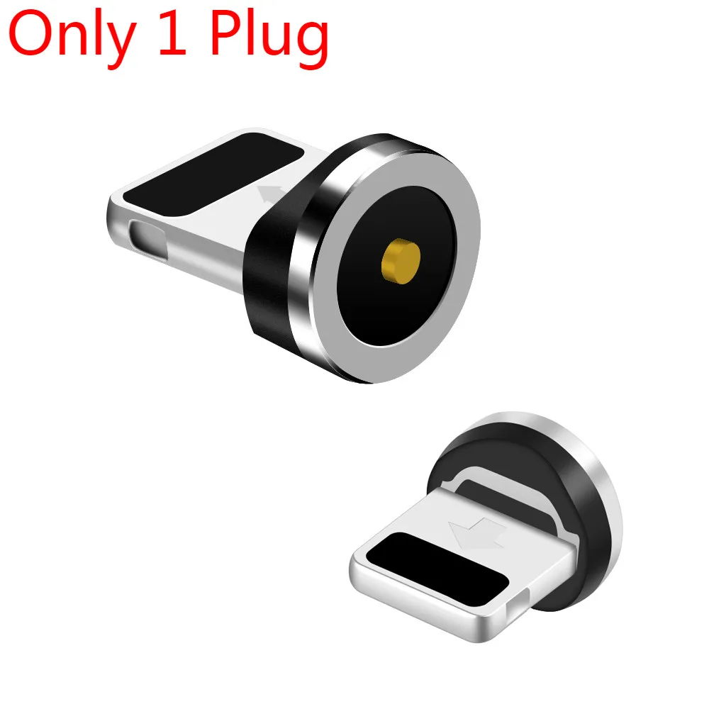 Круглый Магнитный кабель для подключения к сети Тип C Micro USB C 8 pin Вилки Быстрая Зарядка адаптер телефонный кабель Microusb Тип-C магнит Зарядное устройство штепсельной вилки - Тип штекера: IOS Plug