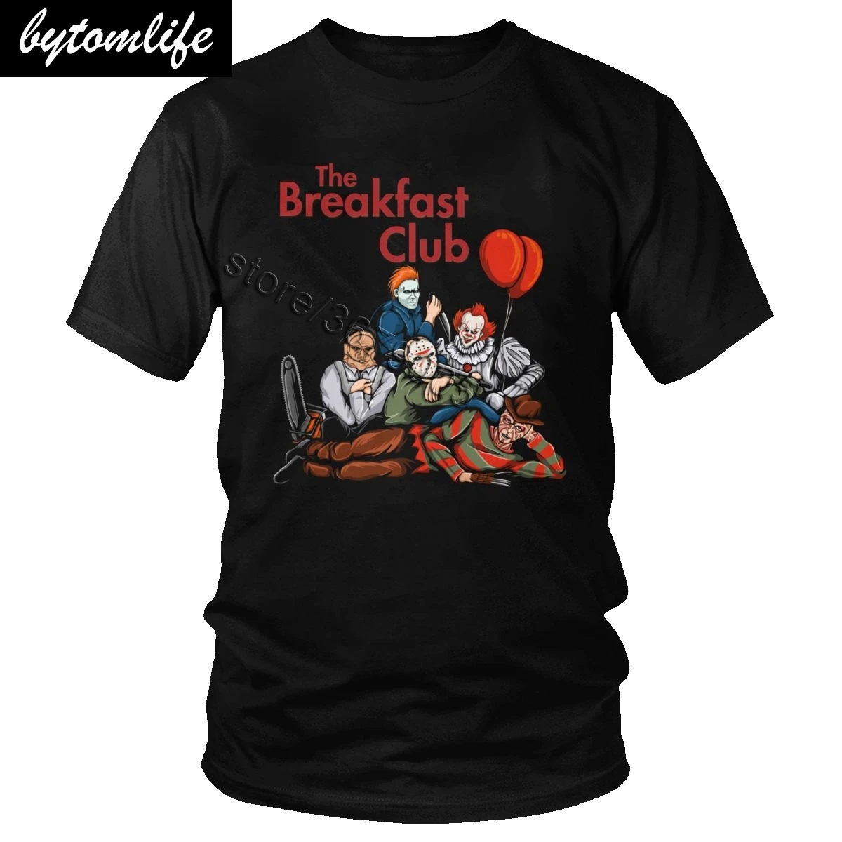 Футболка с принтом клуба завтрак футболка принтами из фильма ужасы Майкла