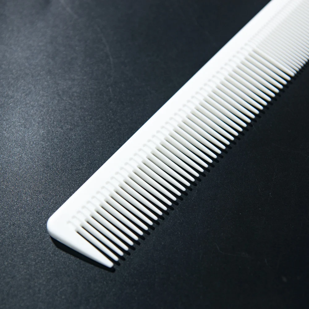1 Pc White Antistatic Salon Heat Resistant Taper Cutting Comb for Hairdressing Hair Styling Tool|for cut hair|for hair salonstyling tools |