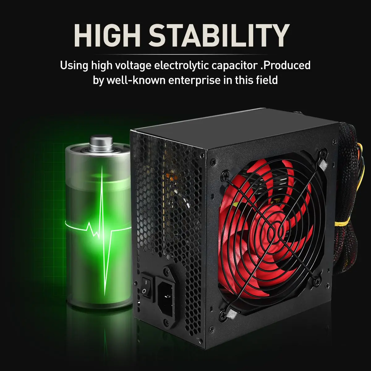 Тихий блок питания для ПК 800 Вт Intel AMD 12 см компьютерный В ATX SLI PCI-E Gaming | Компьютеры и