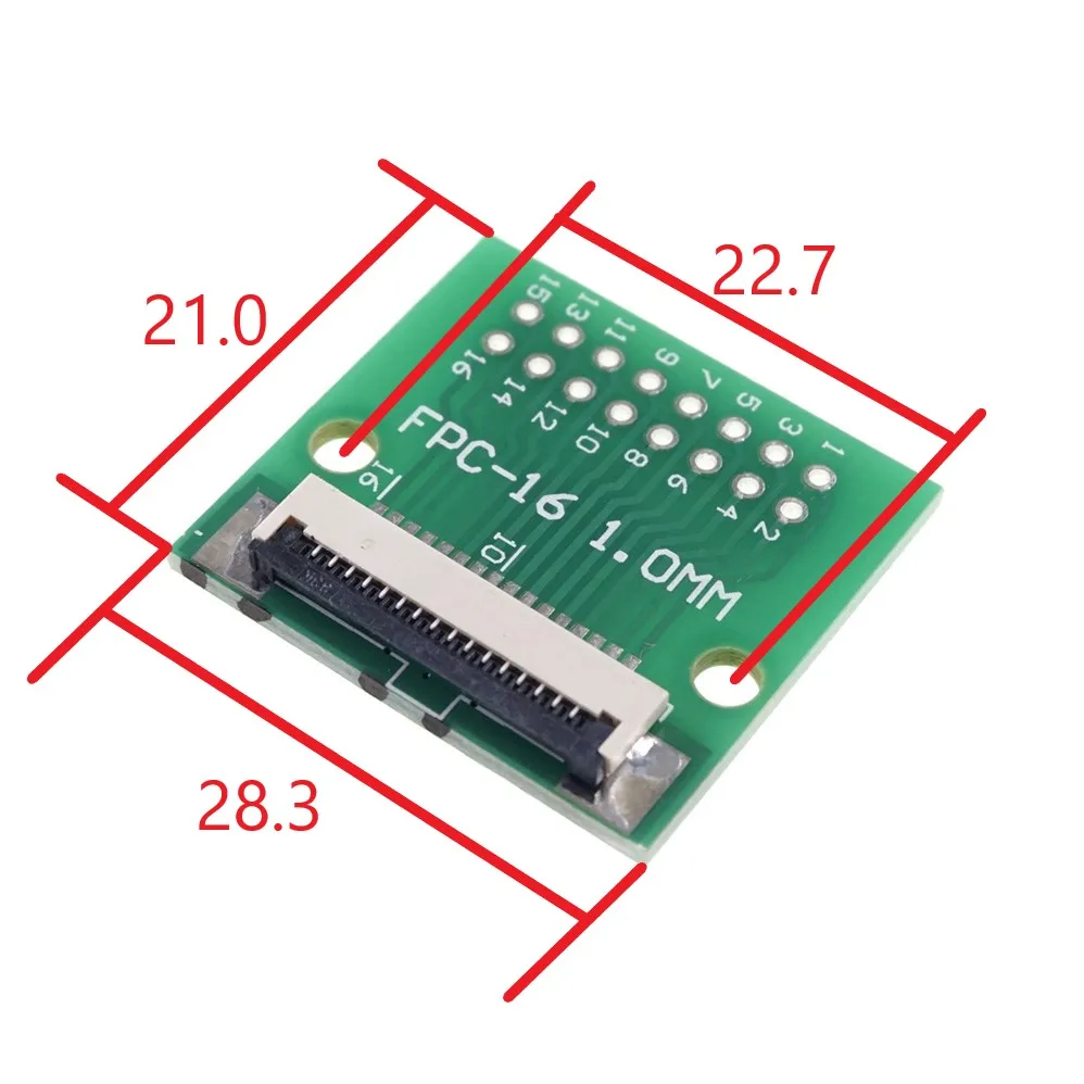 Гибкий плоский кабель FFC FPC 2 шт. переходник 16 Pin 1 0 мм до 54 Шаг P 2x8 сквозные