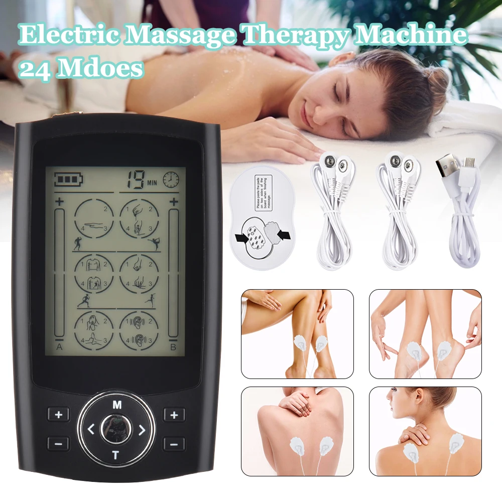 

24 models EMS Electric herald Tens Machine Acupuncture Body Massage Digital Therapy Massager Muscle Stimulator Electrostimulator