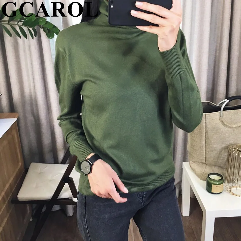 GCAROL, новинка, женский свитер из 30% шерсти, водолазка, Осень-зима, джемпер, вязаный, базовый пуловер, Одноцветный, OL, Женский вязаный Топ