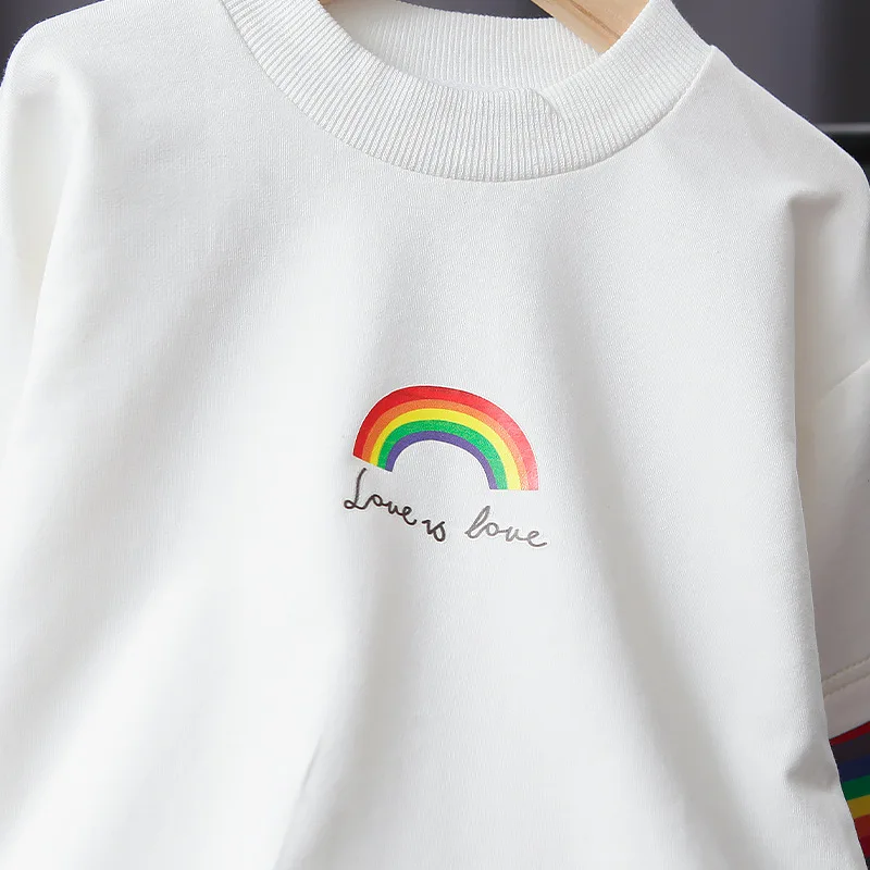 

New Children Fashion Clothes Spring Baby Boy Girls Cartoon T Shirt Pants 2Pcs/sets Kids Infant Costume Toddler Cotton Sportswear