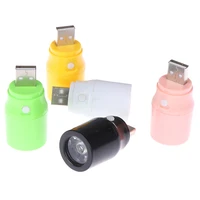 6 colors portable 1w 100lm usb lamp white light led lamp usb light powerbank led night light torchlight with switch