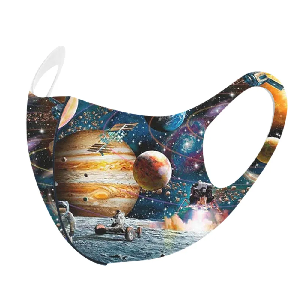 

Children's Adjustable Reusable Printed Face Mask For Children Aged 4-12 Child Face Mouth Mask Kid Printed pattern mask