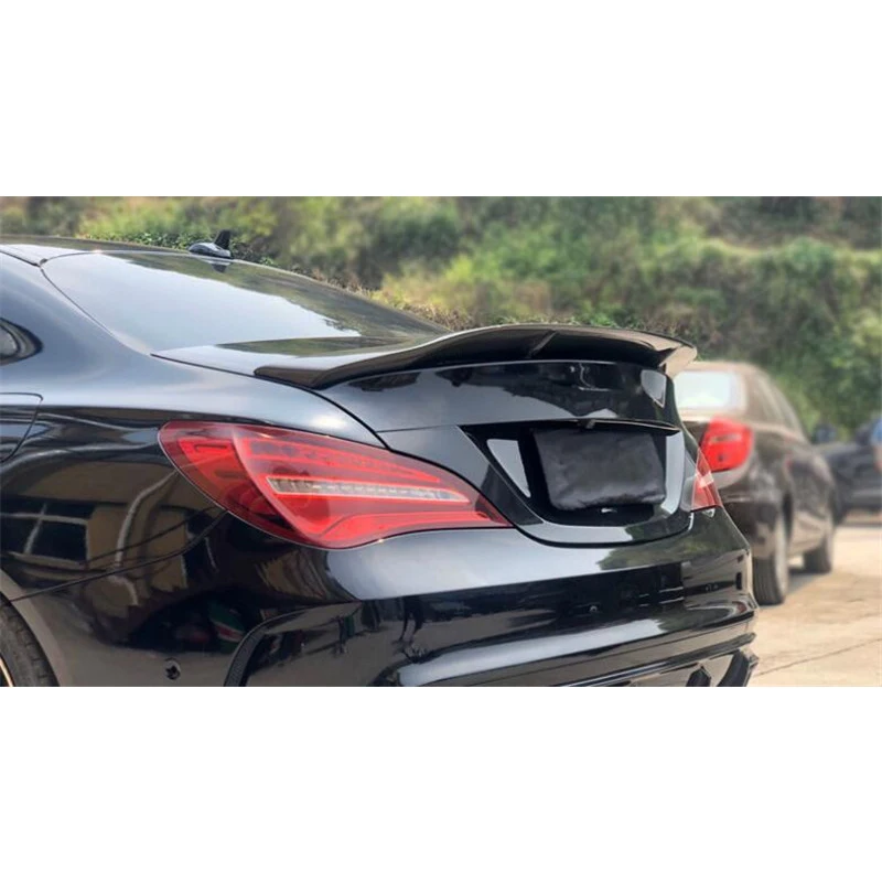 

FOR Benz CLA W117 R Style Real Carbon Fiber Accessory Spoiler Refit CLA180 CLA200 Car Trunk Rear Lip Spoiler Wings 2013-2020