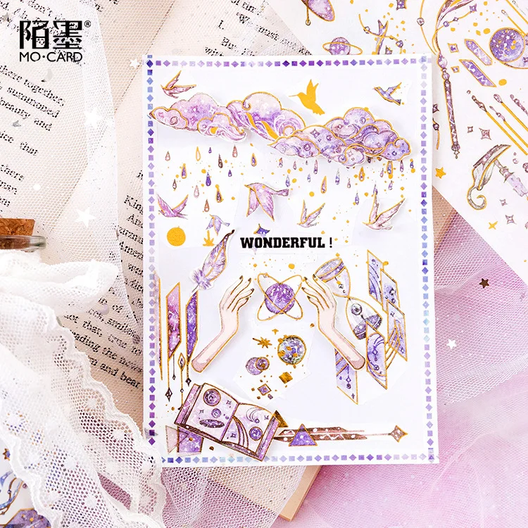 Ретро золотая Магическая Academy серия кружева васи маскирующая лента выпуск