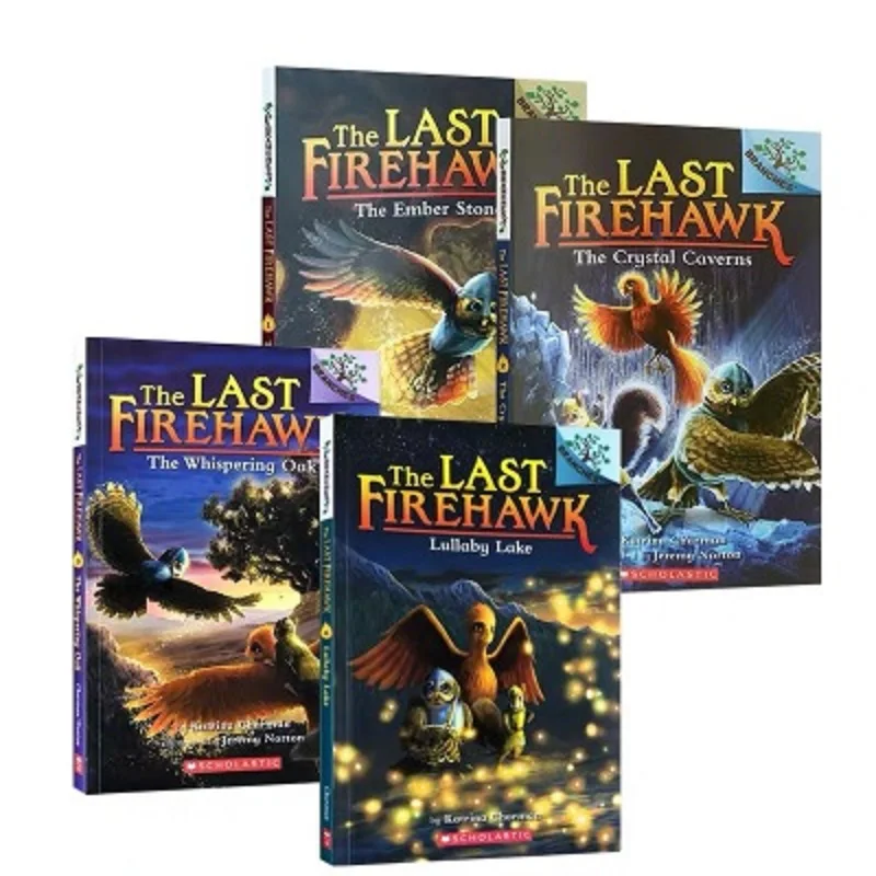 

4 Books The Last Firehawk Children's English story book help child be reader early education learning gift For kids