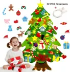 елка Войлочная Рождественская елка сделай сам, детское Рождественское украшение для дома, новогодние подарки 2021, рождественские украшения, Рождественская елка Санта-Клаус