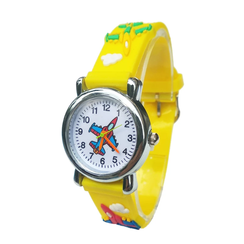 Детские часы с рисунком самолета детское платье аналоговые кварцевые детские