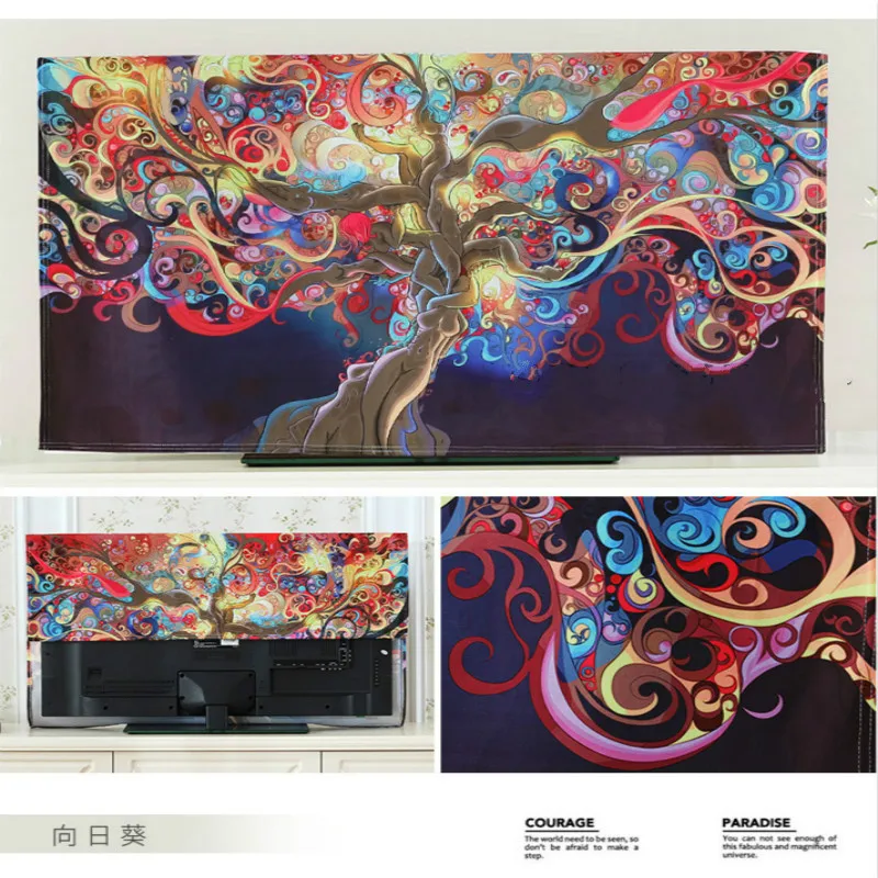 Сверхмягкая Крышка для телевизора пылезащитная крышка подвесной ЖК дисплей 55