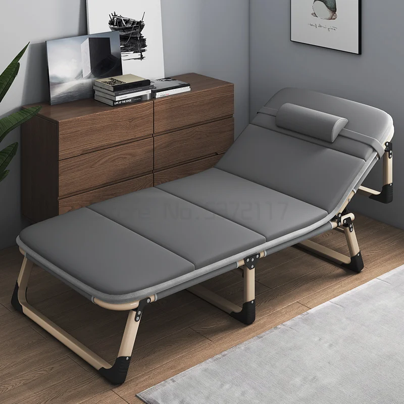 구매 점심 시간 접이식 침대 싱글 사무실 낮잠 아티팩트 심플 행진 안락 의자 휴대용 가정용 의자