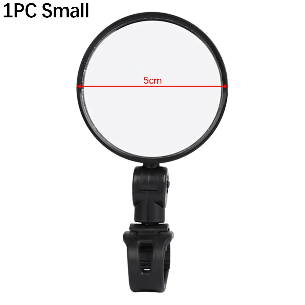 

5cm/8cm Bicycle Rearview High Definition Handlebar Mirrors Cycling Round Rearview Mirror for Silicone Handle MTB Bike