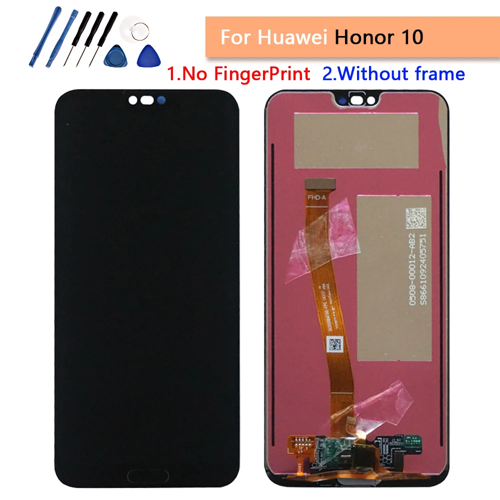 5 84 ''ЖК-дисплей для Huawei Honor 10 сенсорный экран Honor10 дисплей на Col L29 View ЖК-дисплей