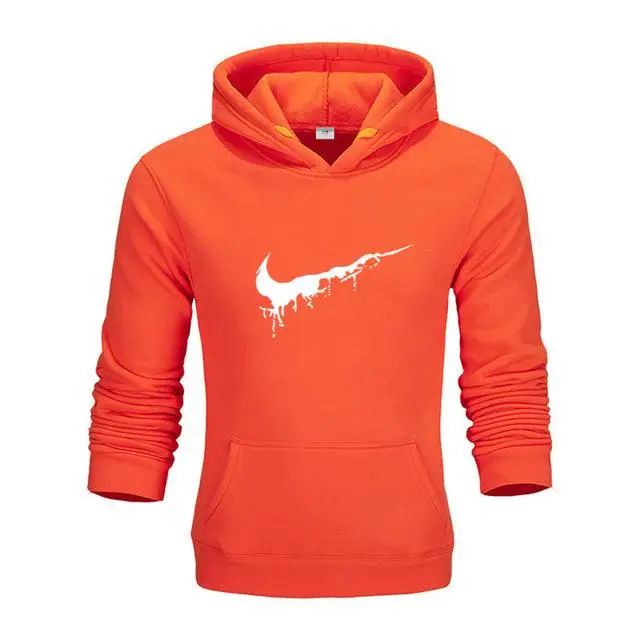 orange - B Брендовая одежда мужские толстовки тонкие толстовки с капюшоном унисекс мужские s пальто мужские повседневные флисовые осенние теплая спортивная одежда уличная одежда - Цвет: orange - B