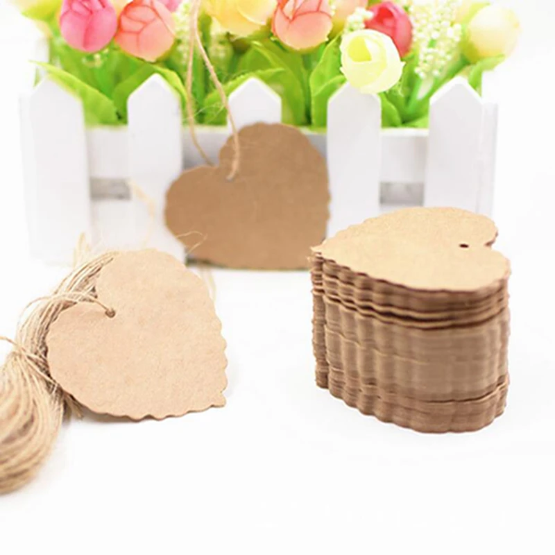 DIY пустая маленькая Закладка любовь этикетка подарочная карта натуральный джут