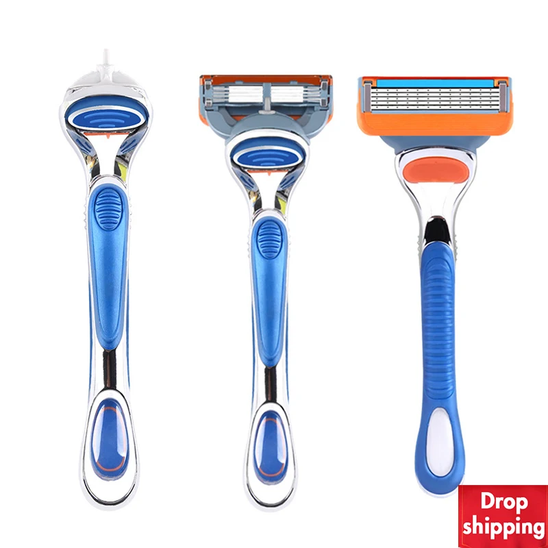1 ручка бритвы или 4 лезвия бритвенное лезвие ручное бритвенные волосы безопасная