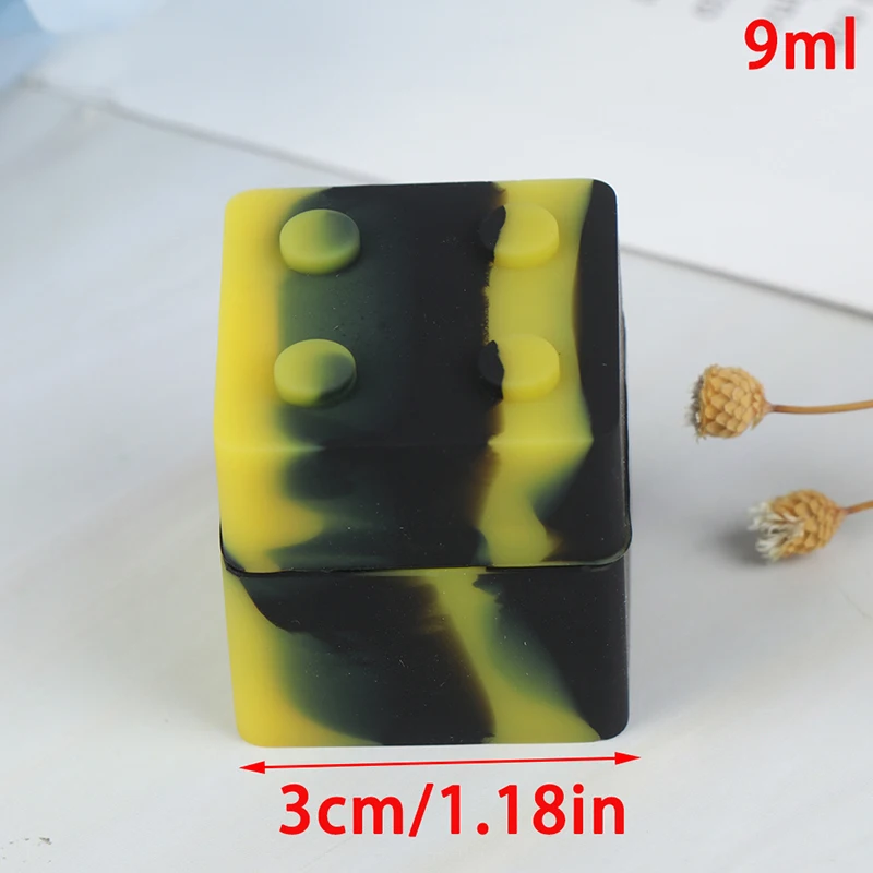 5ml Square Nonstick Silicone Container Storage Box for Oil Wax Jar Dab Random Color | Дом и сад