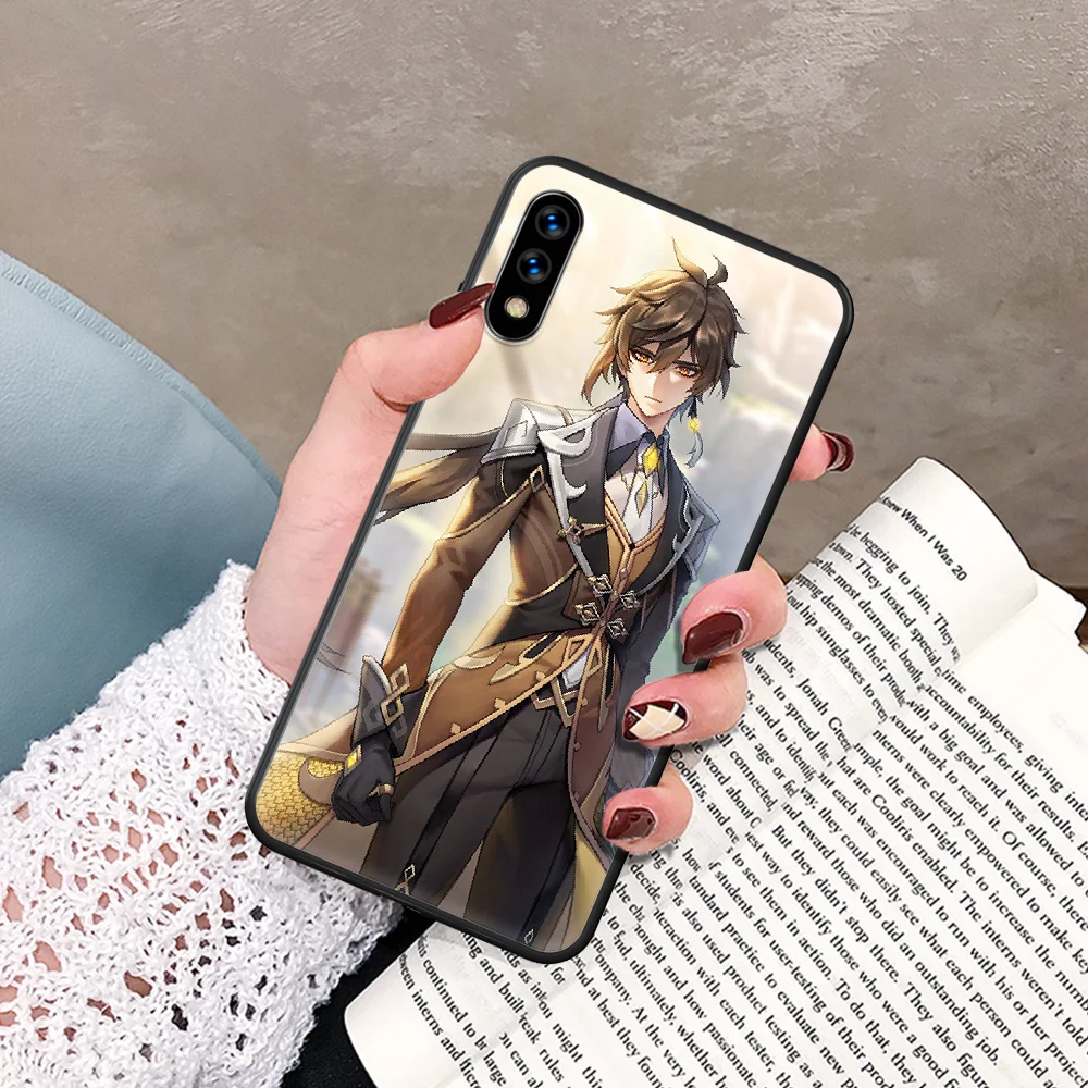 

Genshin Impact Cute stars Phone Case For Huawei Honor 6A 7A 7C 8 8A 8X 9 9X 10 10i 20 Lite Pro Play black Back Silicone Shell