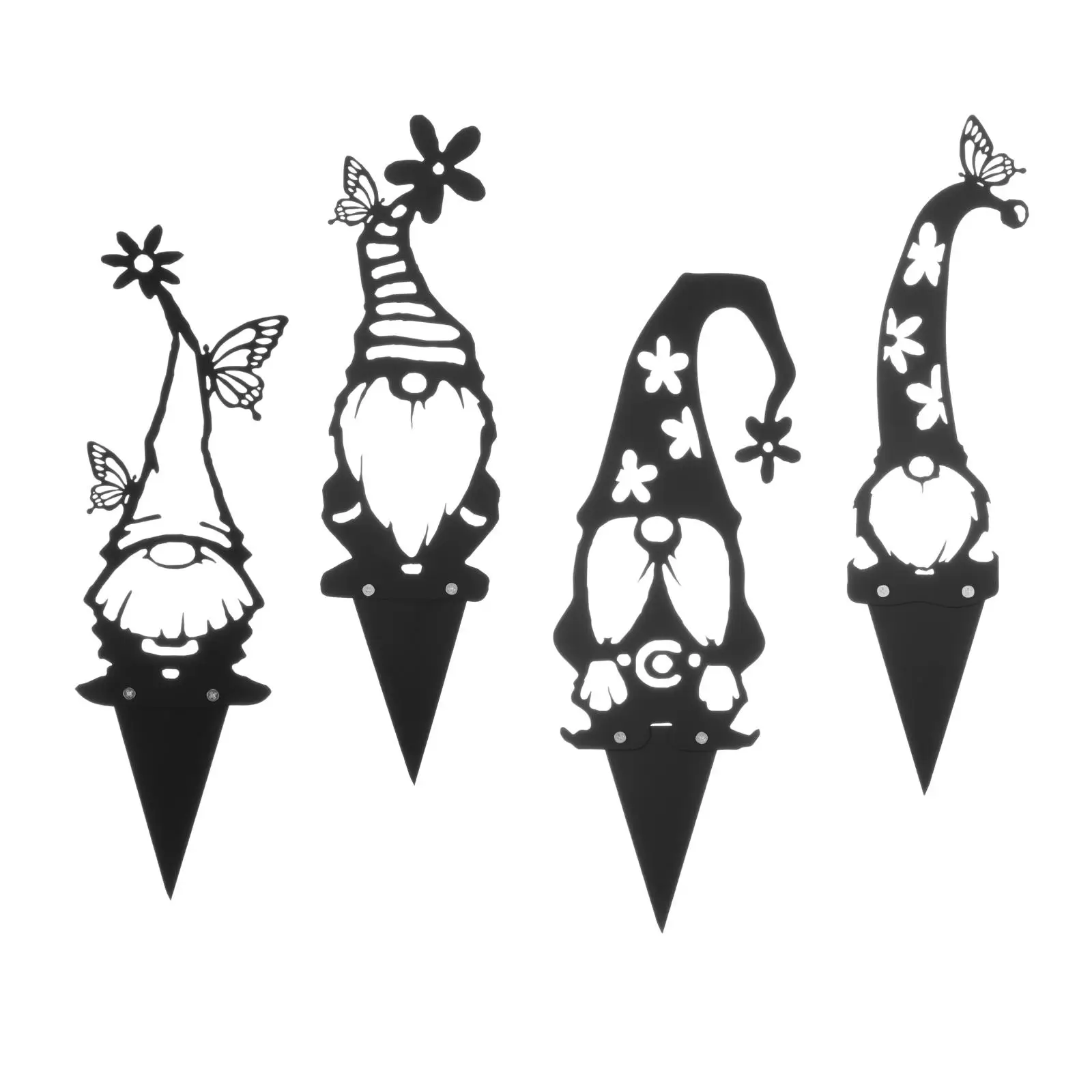 Статуэтка гнома без лица садовая феи силуэт патио украшение для дома Купола