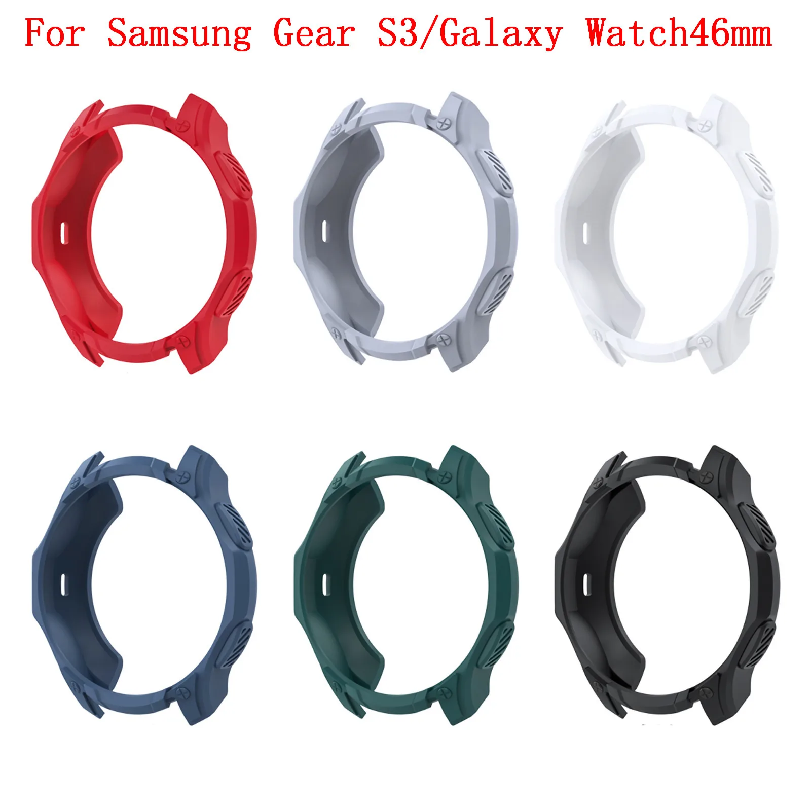 Чехол из ТПУ для Samsung Watch Gear S3/Galaxy 46 мм качественные аксессуары модный защитный