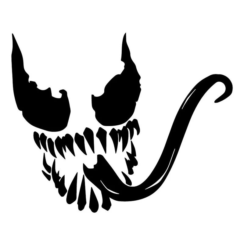 Креативная Автомобильная наклейка Venom забавное украшение на багажник модная из