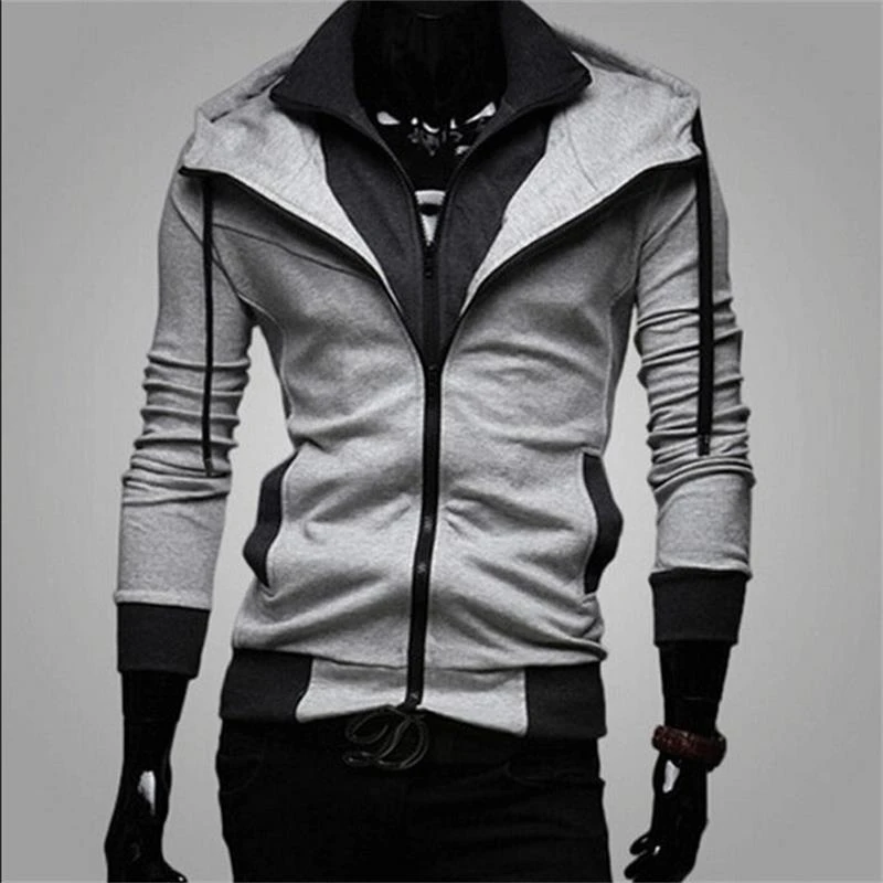

Jackets Men 2021 Fashion New Casual Coats Mens Coat Jacket Outwear Spring Autumn Slim Streetwear Zipper Hoodie Male Sweatshirt