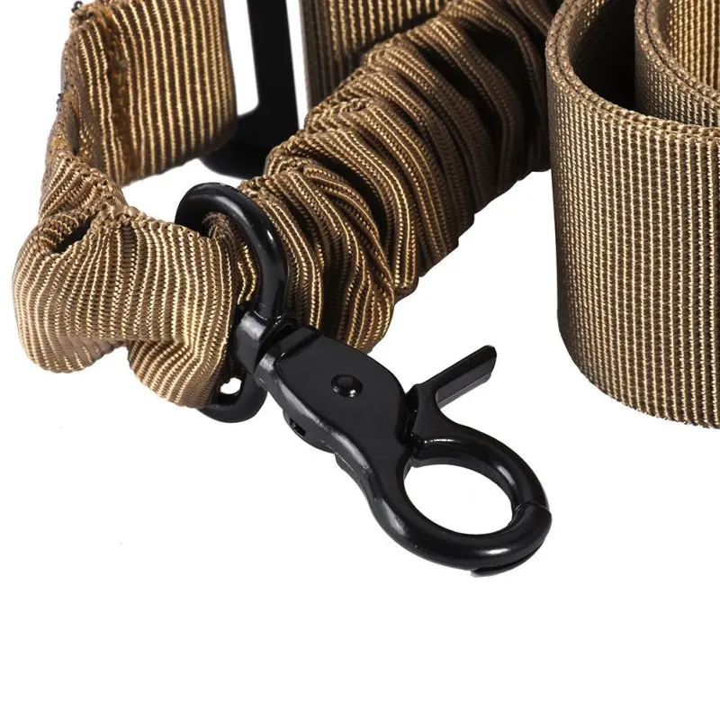 

Nylon Adjustable Multi function Tactical single point Bungee Airsoft Sling Strap Hunting Supplies