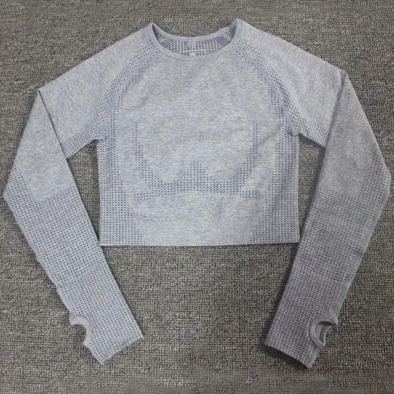 Женский бесшовный комплект для йоги спортивные костюмы фитнеса одежда спортзала