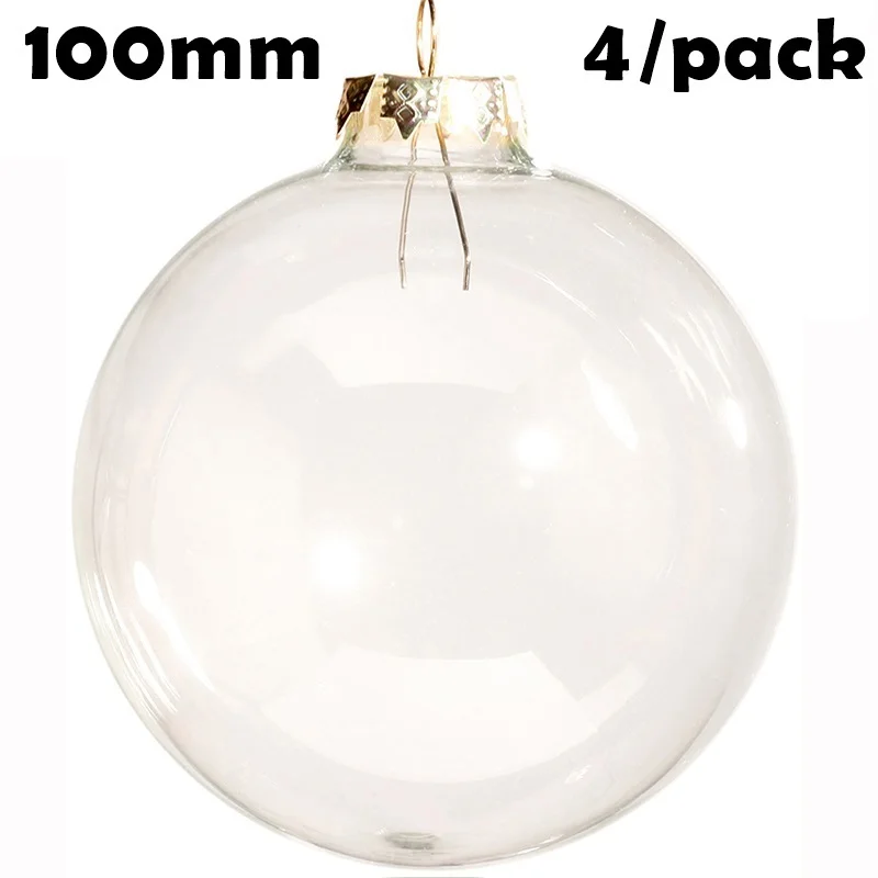 Акция-4 шт./упаковка покрасочное Рождественское украшение сделай сам стеклянный