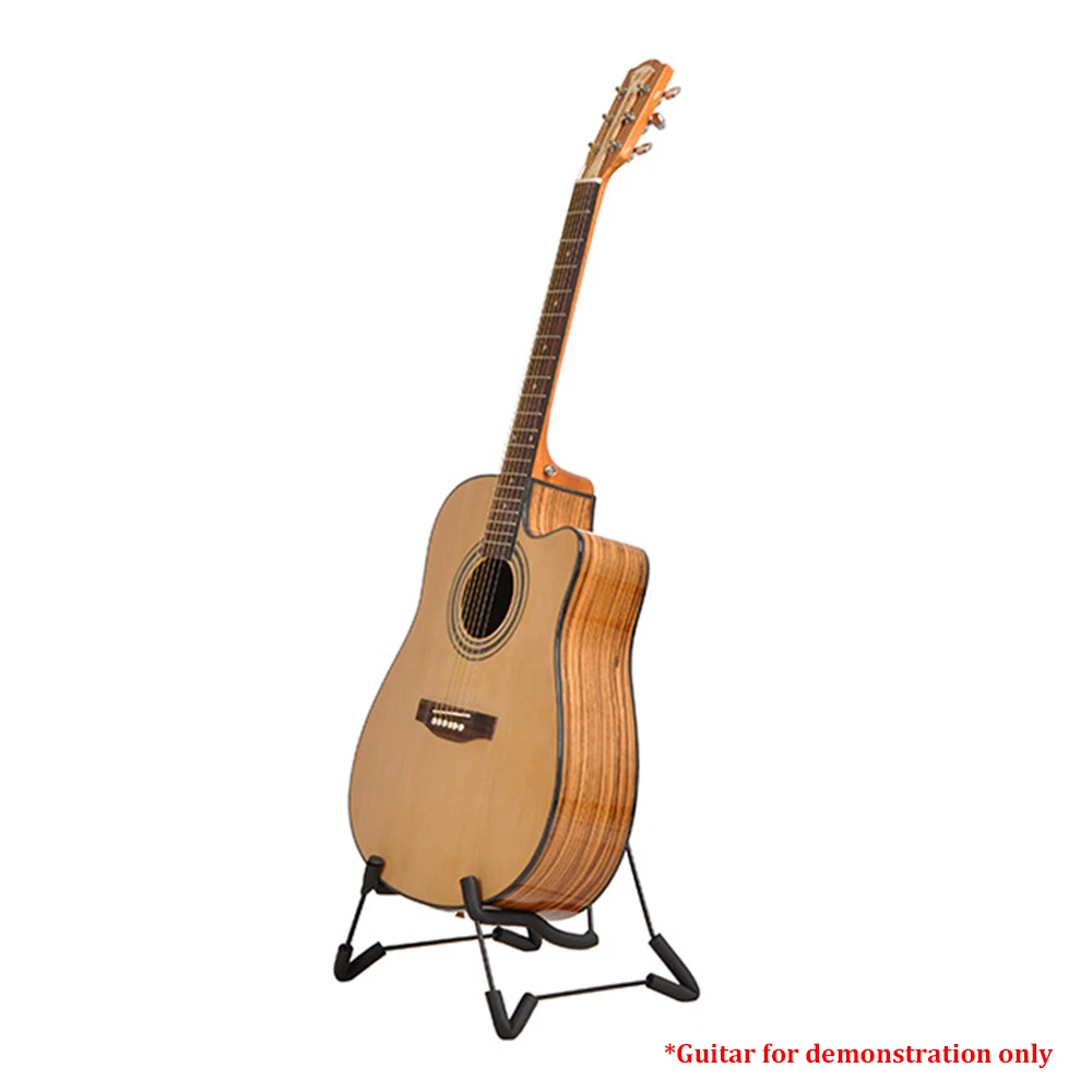 

muslady Guitar Folding A-Frame Guitar Stand Guitar Floor Stand Adjustable Guitar Holder Foam Padded Heavy-Duty Metal Stand