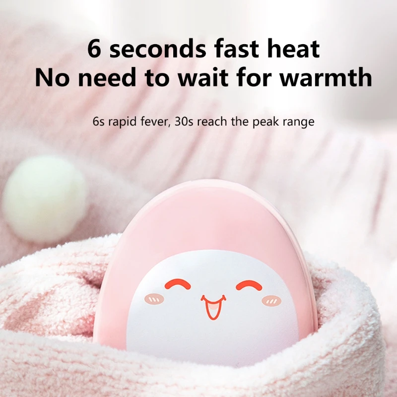 Portable Mini Electric Hand Warmer Cute Cartoon Animal USB Rechargeable 4000mAh Power Bank Charger Pocket Winter Heater | Дом и сад
