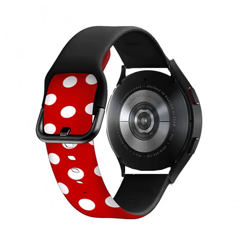 Printing Silicone For Samsung Galaxy Watch 5 Strap 44mm 40mm Watch 4 3 active 2 Smartwatch Sport Bracelet amazfit Bip band GTR 3