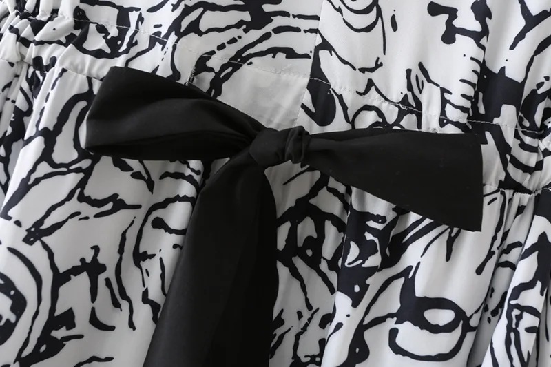 

Summer Printing Maxi Dress Woman Sleeveless Tank Dress Lace Up Belt Wast Fashion Sundress Female 2021 Clothes