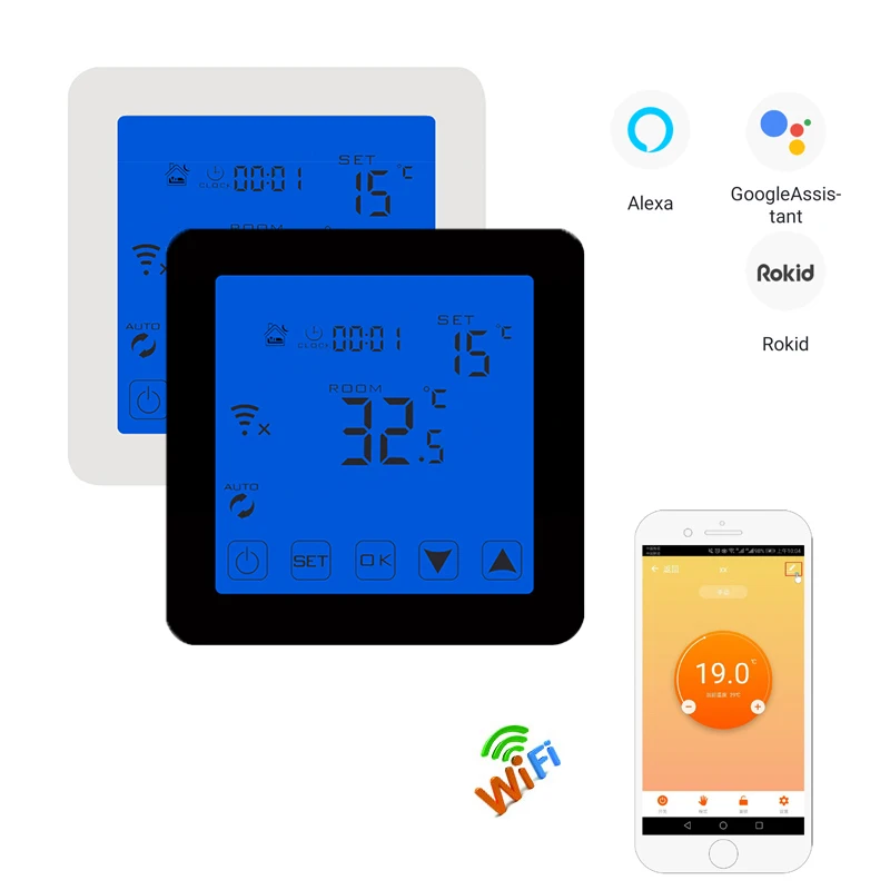 HY08 Wifi электрическая система нагрева воды регулятор температуры регулируемое