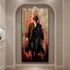 Художественные картины Peaky Blinders с граффити на холсте художественные плакаты с принтом портрет Томми Шелби художественные картины Домашний декор куклос