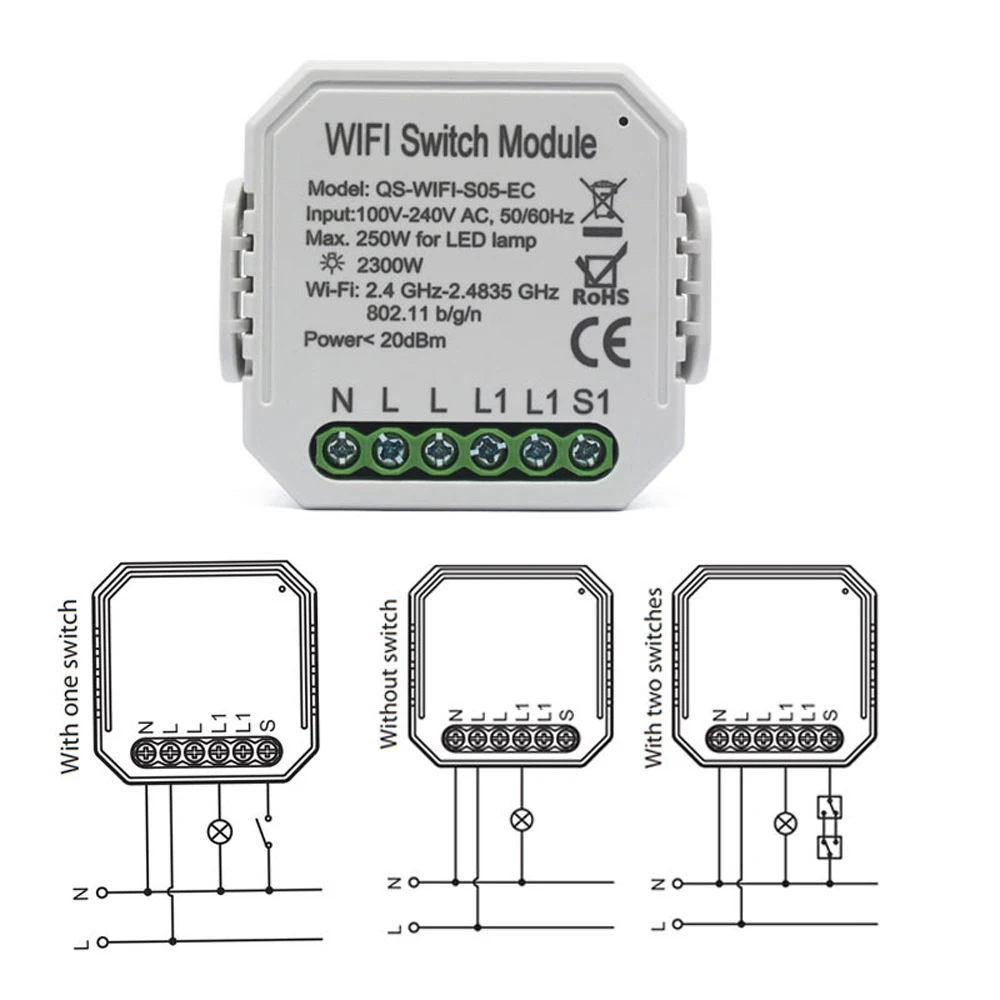 WIFI Интеллектуальный переключатель DIY выключатель модуль с измерительным